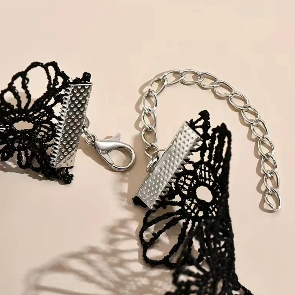 Gothic‎ Retro Style Black Flower Lace Anklet -Faux Fashion Jewelry
